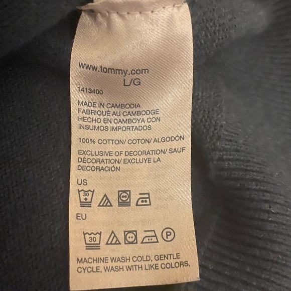Tommy Hilfiger Blue Knit Crewneck - Picture 3 of 3